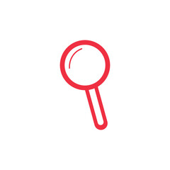 Search icon vector. Found find concept. Magnifying glass Sign isolated on white background. Flat design style for web, website, mobile app