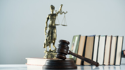 The Statue of Justice - lady justice or Iustitia 