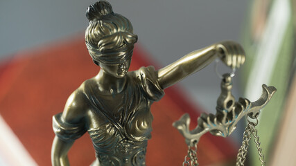 The Statue of Justice - lady justice or Iustitia 