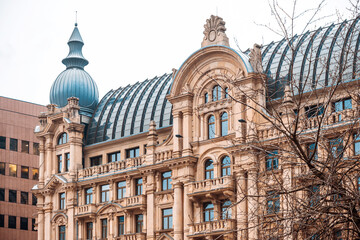 Antique building view in Frankfurt, Germany