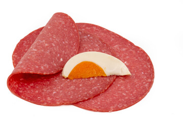 In Scheiben geschnittene Salami