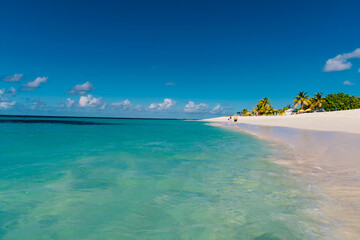 Fototapeta na wymiar panorama dell'isola dei Caraibi di Anguilla