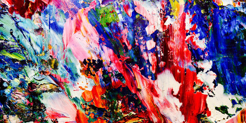 Colorful abstract background wallpaper. Modern motif visual art.  Mixtures of oil paint. Trendy...