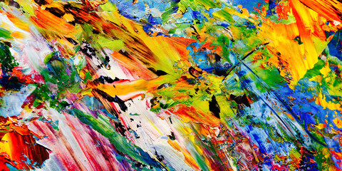 Colorful abstract background wallpaper. Modern motif visual art.  Mixtures of oil paint. Trendy...