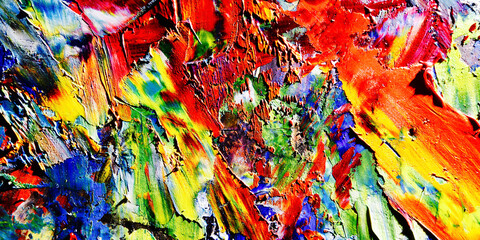 Colorful abstract background wallpaper. Modern motif visual art.  Mixtures of oil paint. Trendy...
