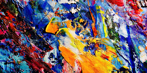 Colorful abstract background wallpaper. Modern motif visual art.  Mixtures of oil paint. Trendy...