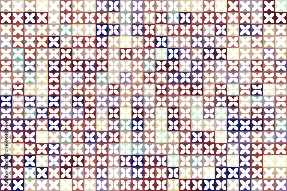 Poster abstract multicolored geometric pattern. different geometric figures background. flat minimal style.