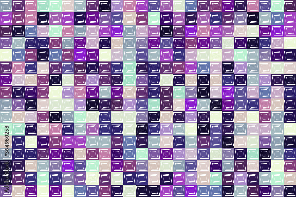 Aufkleber abstract multicolored geometric pattern. different geometric figures background. flat minimal style.