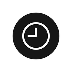 Clock icon vector. Time sign