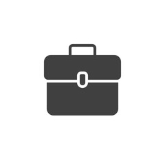 Briefcase portfolio vector icon. filled flat sign for mobile concept and web design. Document portfolio glyph icon. Symbol, logo illustration. Vector graphics