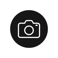 Photo camera icon vector. Photography sign