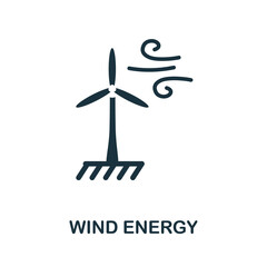 Wind Energy icon. Simple element from alternative energy collection. Creative Wind Energy icon for web design, templates, infographics and more