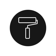 Paint roller icon vector. Brush sign