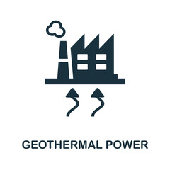 Geothermal Power icon. Simple element from alternative energy collection. Creative Geothermal Power icon for web design, templates, infographics and more
