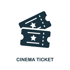 Cinema Ticket icon. Simple element from cinema collection. Creative Cinema Ticket icon for web design, templates, infographics and more
