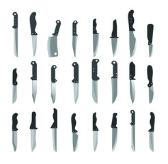 Obraz premium Knives set vector