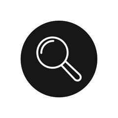 Search icon vector. Magnifying sign