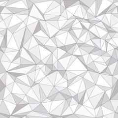 Geometric low poly triangle seamless pattern