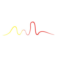 Sound waves vector illustration