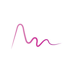 Sound waves vector illustration