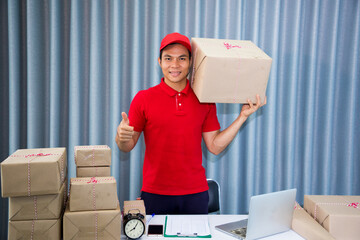 The Post man have a service mind in the post office