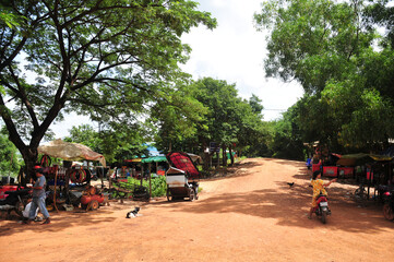 カンボジアのアンコール遺跡群　Beautiful historic Angkor ruins in Cambodia