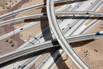 Elevated Interstate Transportation in the desert southwest