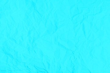Crumpled blue paper texture for the background