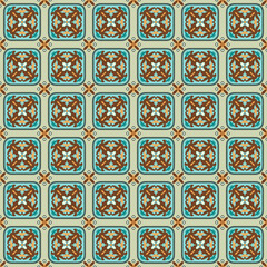 Vector abstract patch pattern. Mosaic background
