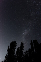 Naklejka premium Dark night with stars