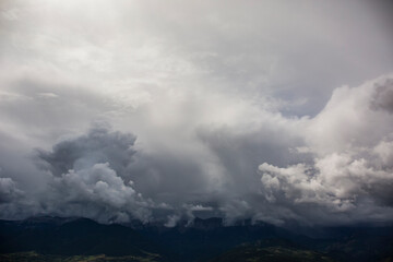 Fototapeta na wymiar Cumulonimbus in Serra Del Cadi, Cerdanya, Pyrenees, Spain