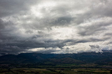 Cumulonimbus in Serra Del Cadi, Cerdanya, Pyrenees, Spain