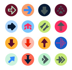 Set of  arrow icons 