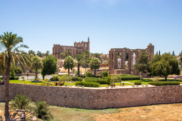 A view from the walls pf Othello castle in Famagusta, Northern Cyprus