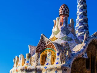 Foto op Aluminium Le parc Guell (Barcelone) © lucienvatynan