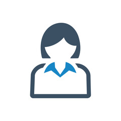 Businesswoman user icon