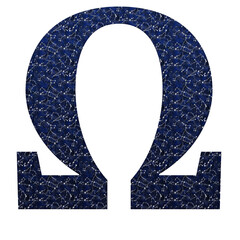 Greek alphabet, Omega with constellation pattern