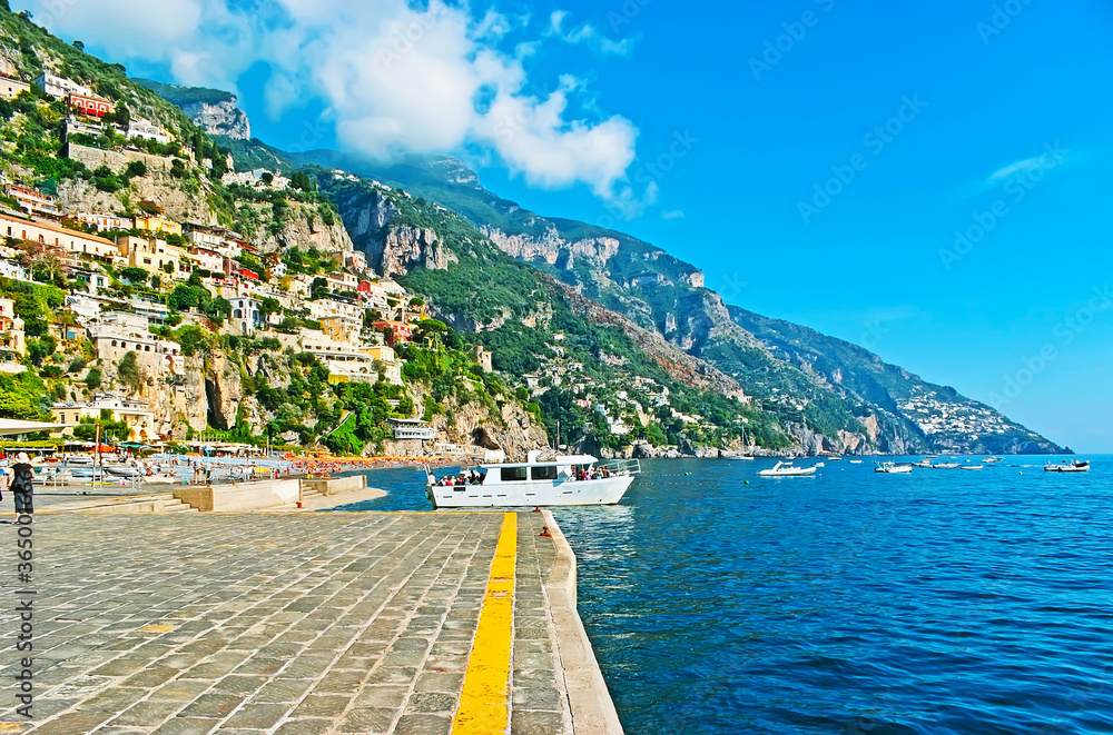 Poster The coast of Positano, Italy