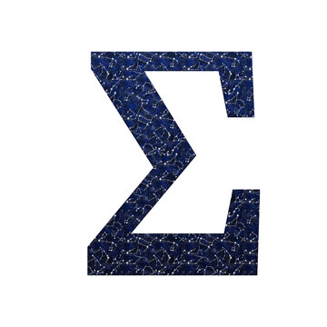 Greek alphabet, Sigma with constellation pattern