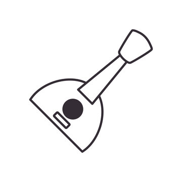 guitar instrument line style icon vector design