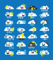 Outline Weather Icons - Vector 