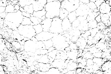 Fototapeta premium Distressed overlay texture of rough surface, dry soil, cracked ground. Grunge background. One color graphic resource.
