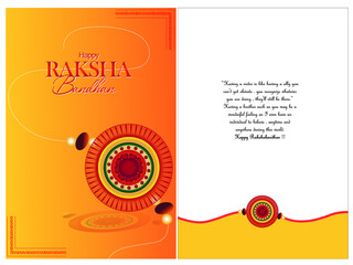 illustration of Happy Raksha bandhan.