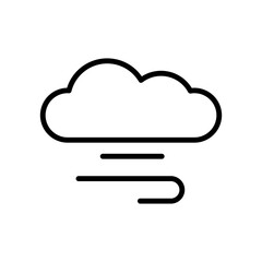 Cloud, wind icon. Simple line, outline vector elements of forecast icons for ui and ux, website or mobile application
