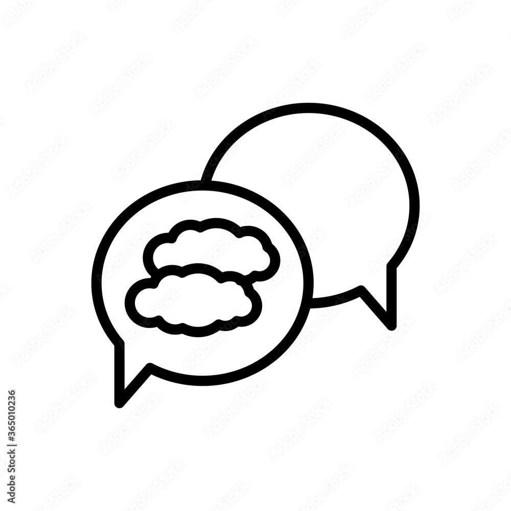 Poster cloud, chat icon. simple line, outline vector elements of forecast icons for ui and ux, website or m