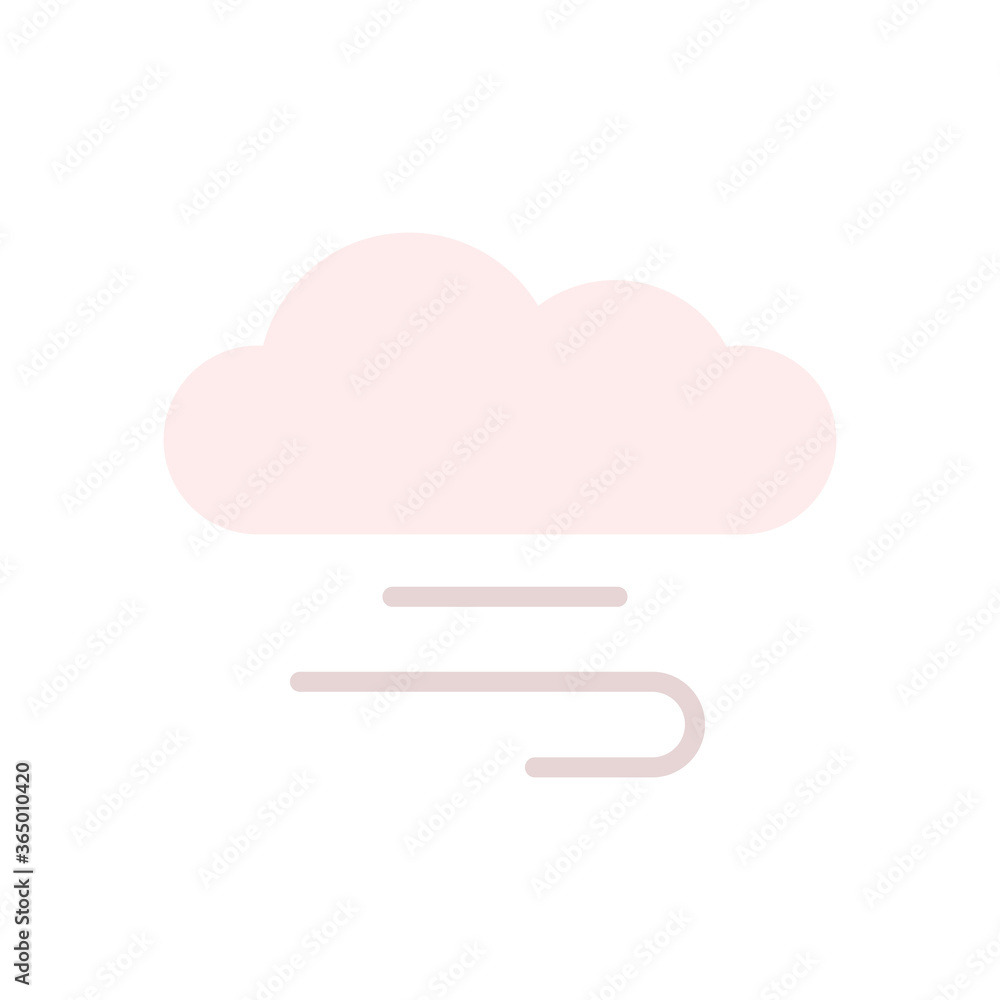 Poster cloud, wind icon. simple color vector elements of forecast icons for ui and ux, website or mobile ap