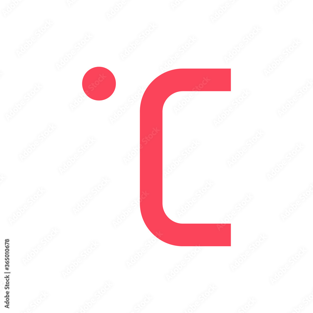 Poster celsius, thermometer icon. simple color vector elements of forecast icons for ui and ux, website or 