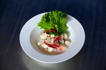 salad with tomatoes and cheese