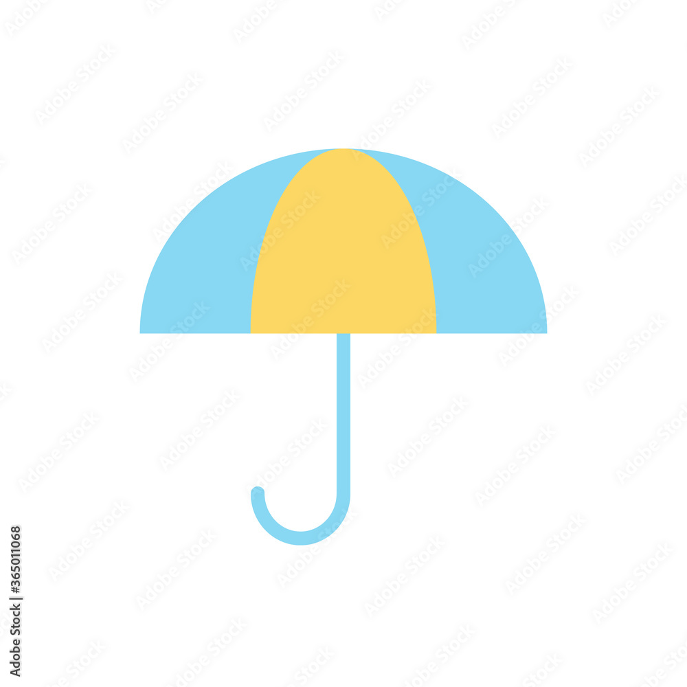 Poster umbrella, weather icon. simple color vector elements of forecast icons for ui and ux, website or mob