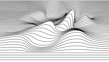 Vector abstract lines illustration.
